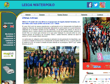 Tablet Screenshot of leioawaterpolo.com